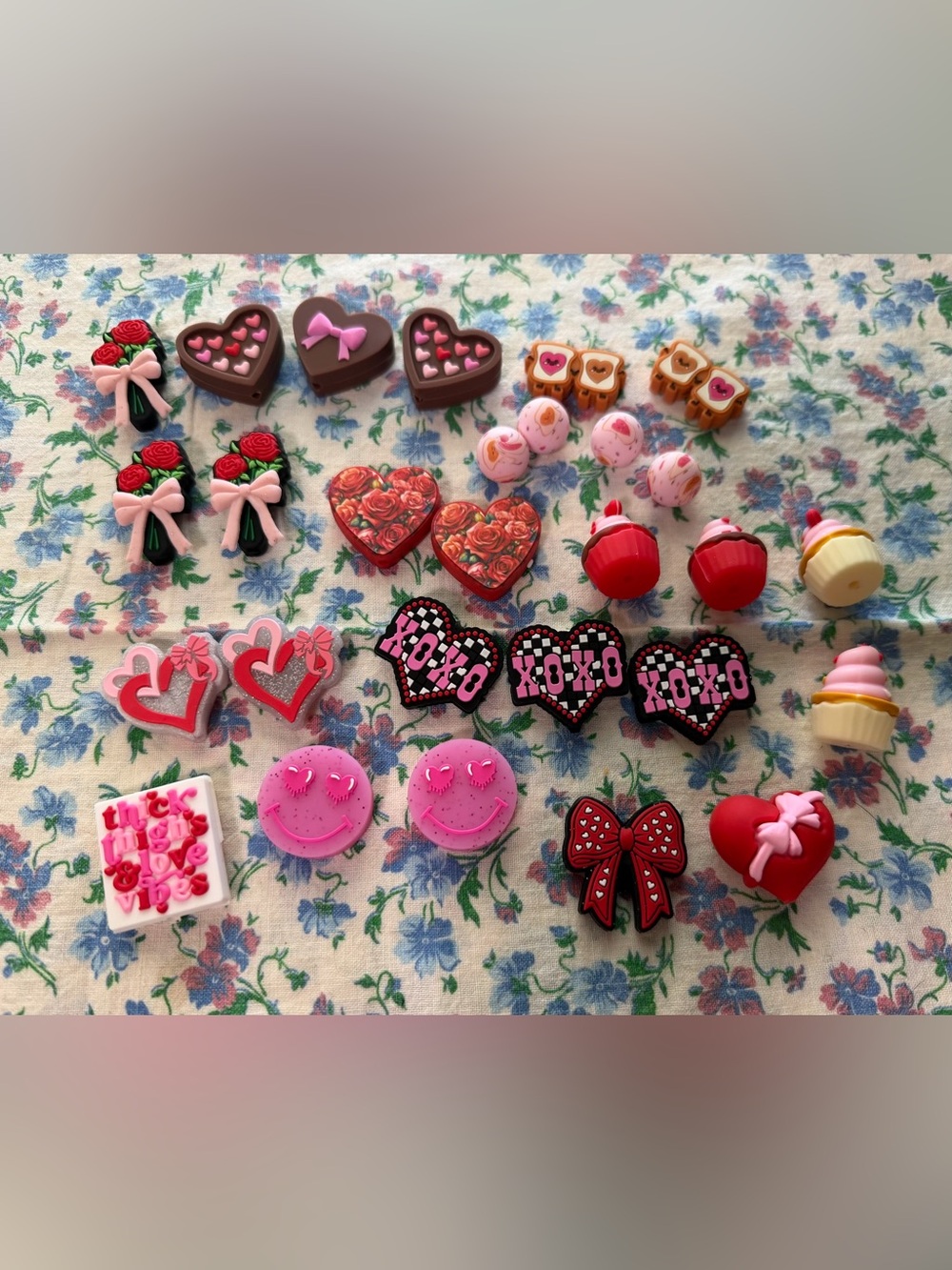 Focal Bead Lot - Valentines Day
